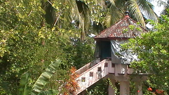 A side view of Hanuman Temple